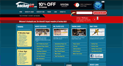 Desktop Screenshot of hockeydb.com